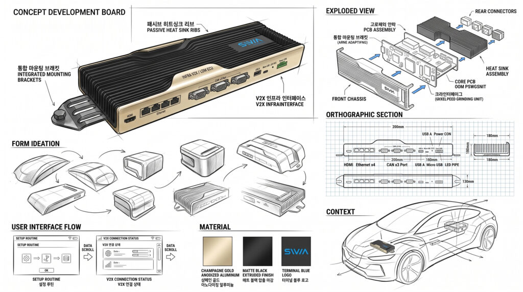 ECU 2 autonomous driving ecu concept sketch