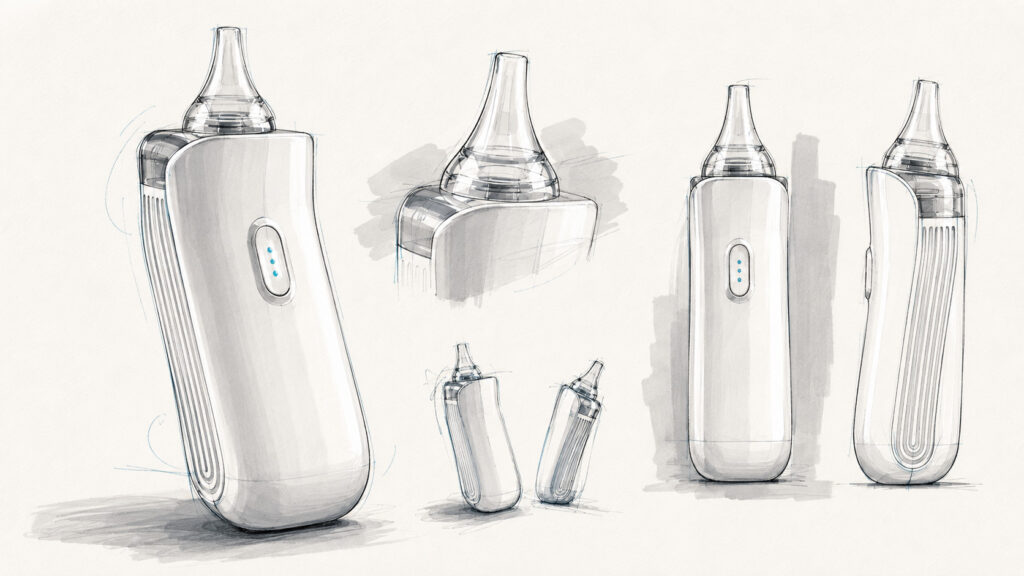 nasal-aspirator 2 baby nasal aspirator concept sketch