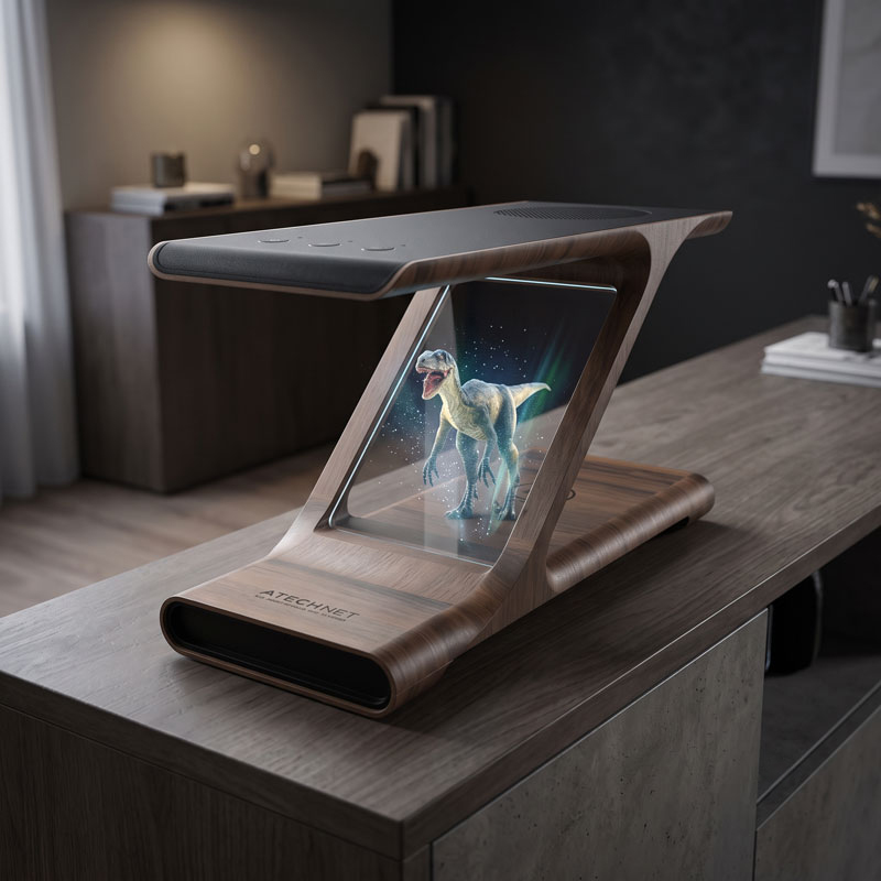 portable hologram stand product design B